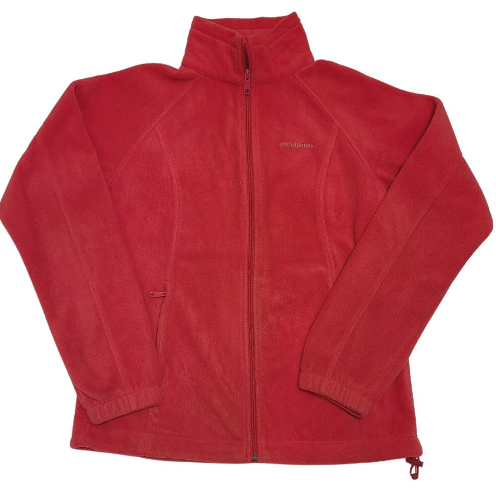 Columbia Hot Pink Full-Zip Fleece Jacket Women’s Size M - Picture 7 of 11